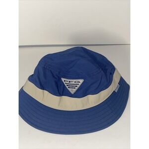 Columbia PFG Slack Tide Bucket Hat Booney Blue Fishing Men Sz S/M Sun Protection